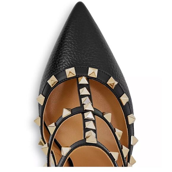 Valentino Garavani

Black and Gold Rockstud Ankle Strap Pump - Picture 10 of 17